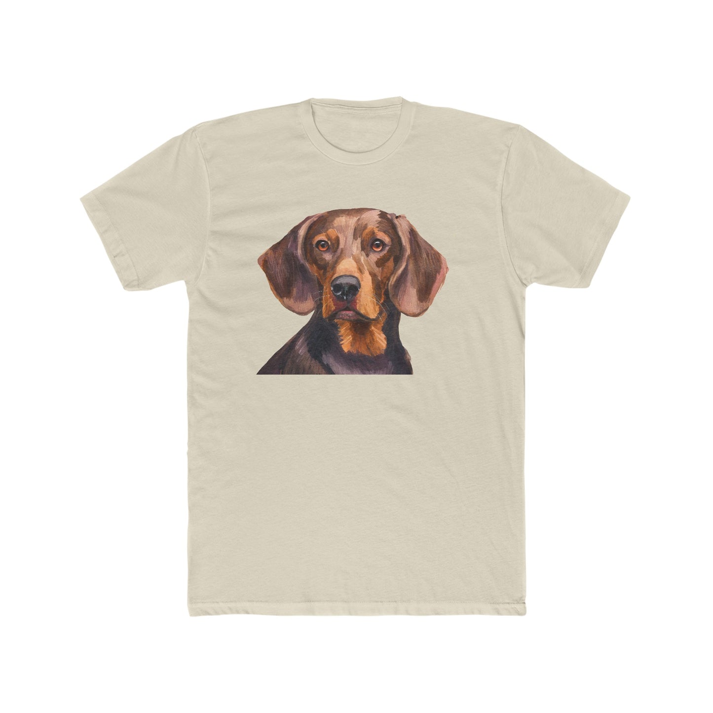 Hannoverscher Schweisshund Men's Fitted Cotton Crew Tee