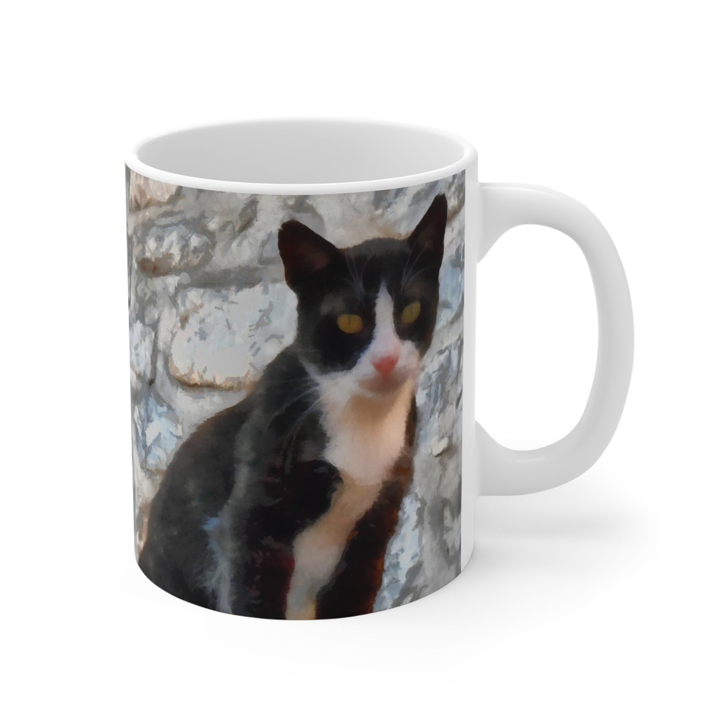 Cat from Hydra - Ceramic Mug 11oz