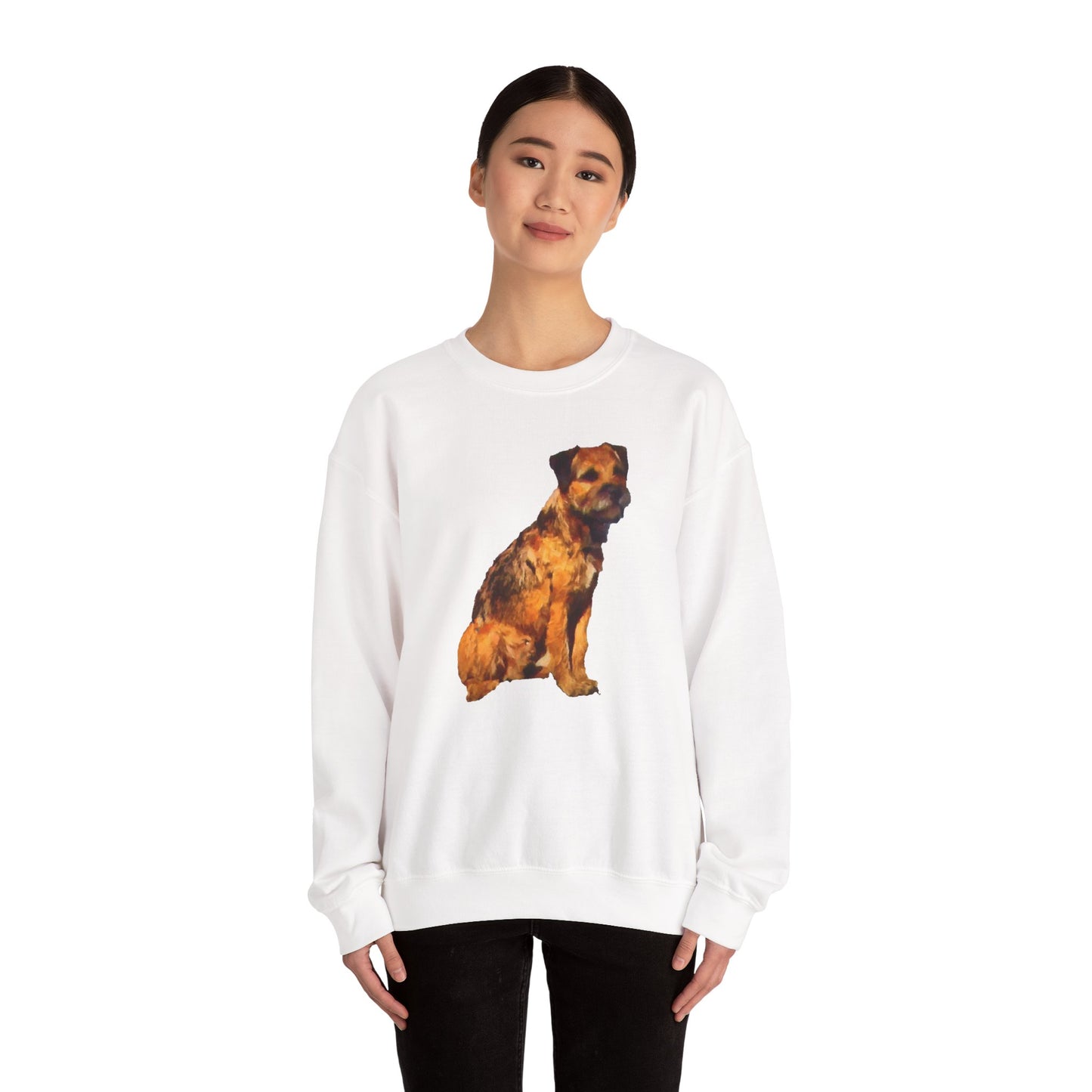 Border Terrier 'Andrew' Unisex 50/50 Crewneck Sweatshirt