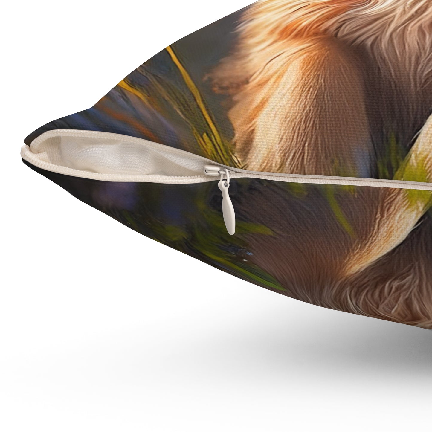 Brussels Griffon Spun Polyester Throw Pillow