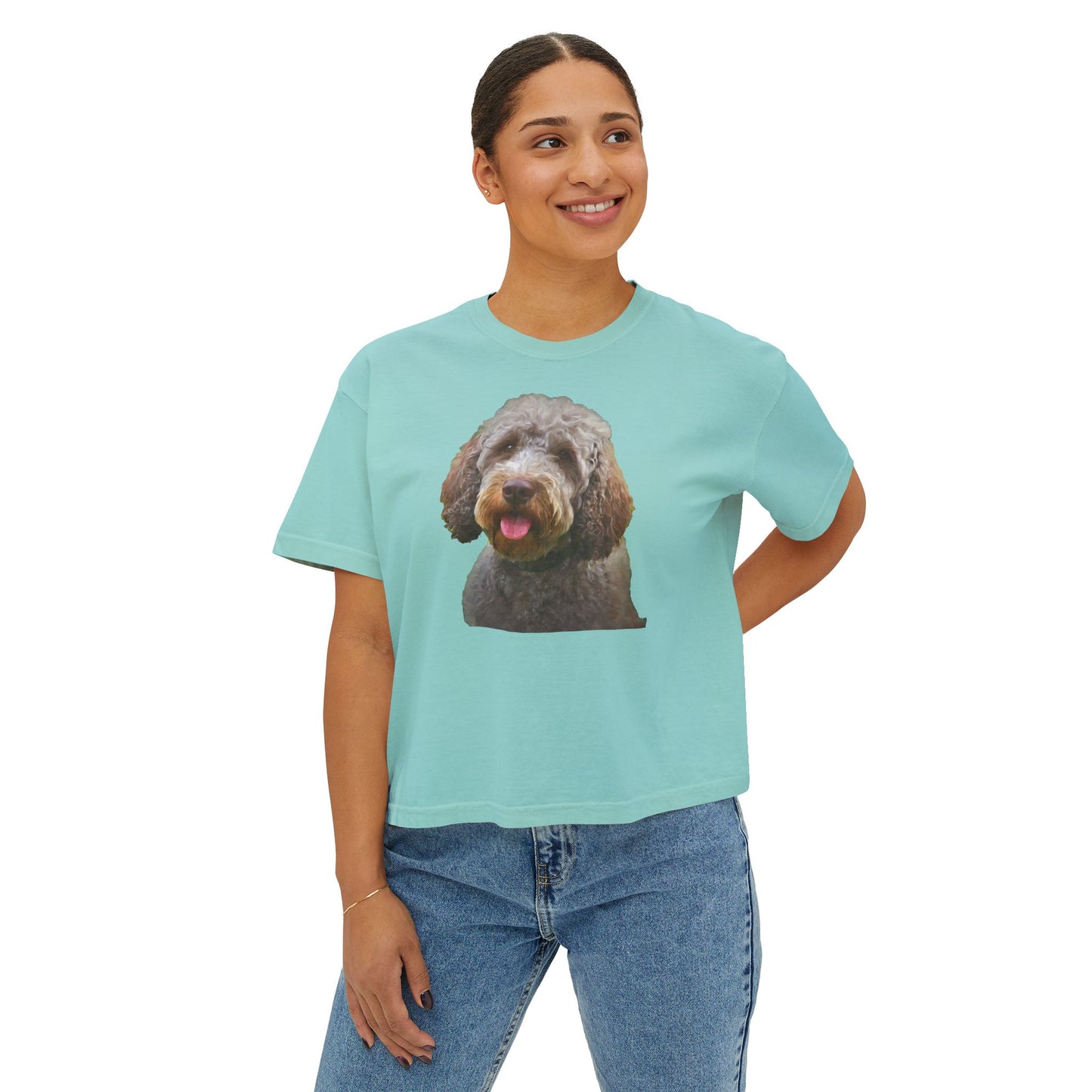 Lagotto Romagnolo 'Italian Truffle Dog' Women's Boxy Tee