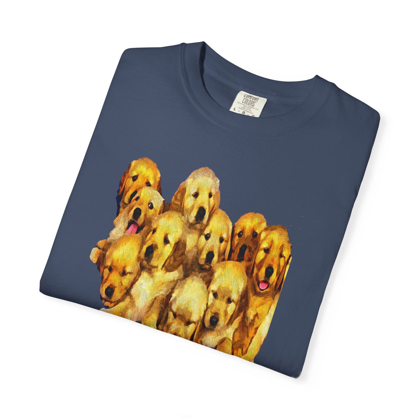 Golden Retriever Puppies Unisex-Adult Relaxed Fit Cotton T-shirt