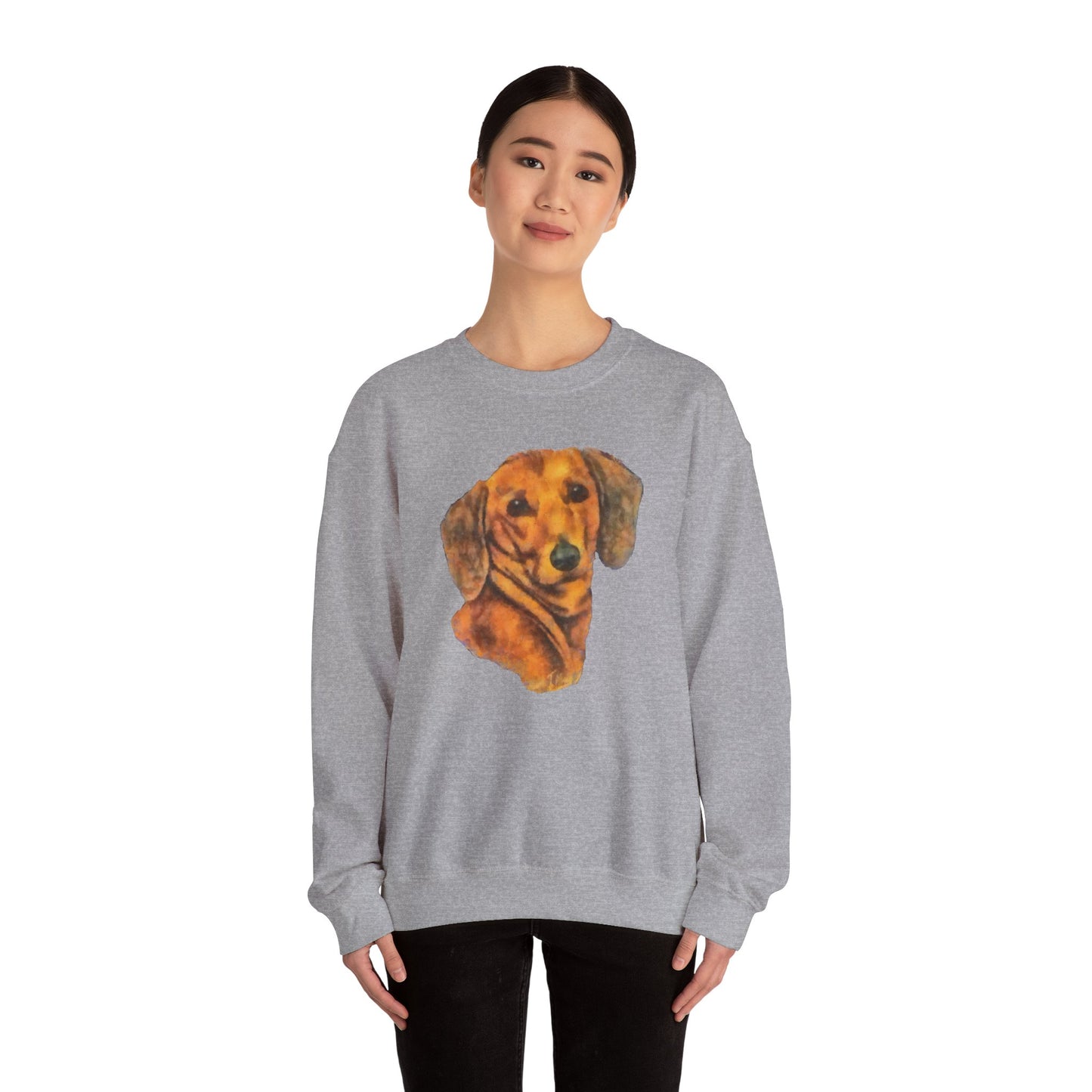Dachshund 'Doxie #1' Unisex 50/50 Crewneck Sweatshirt