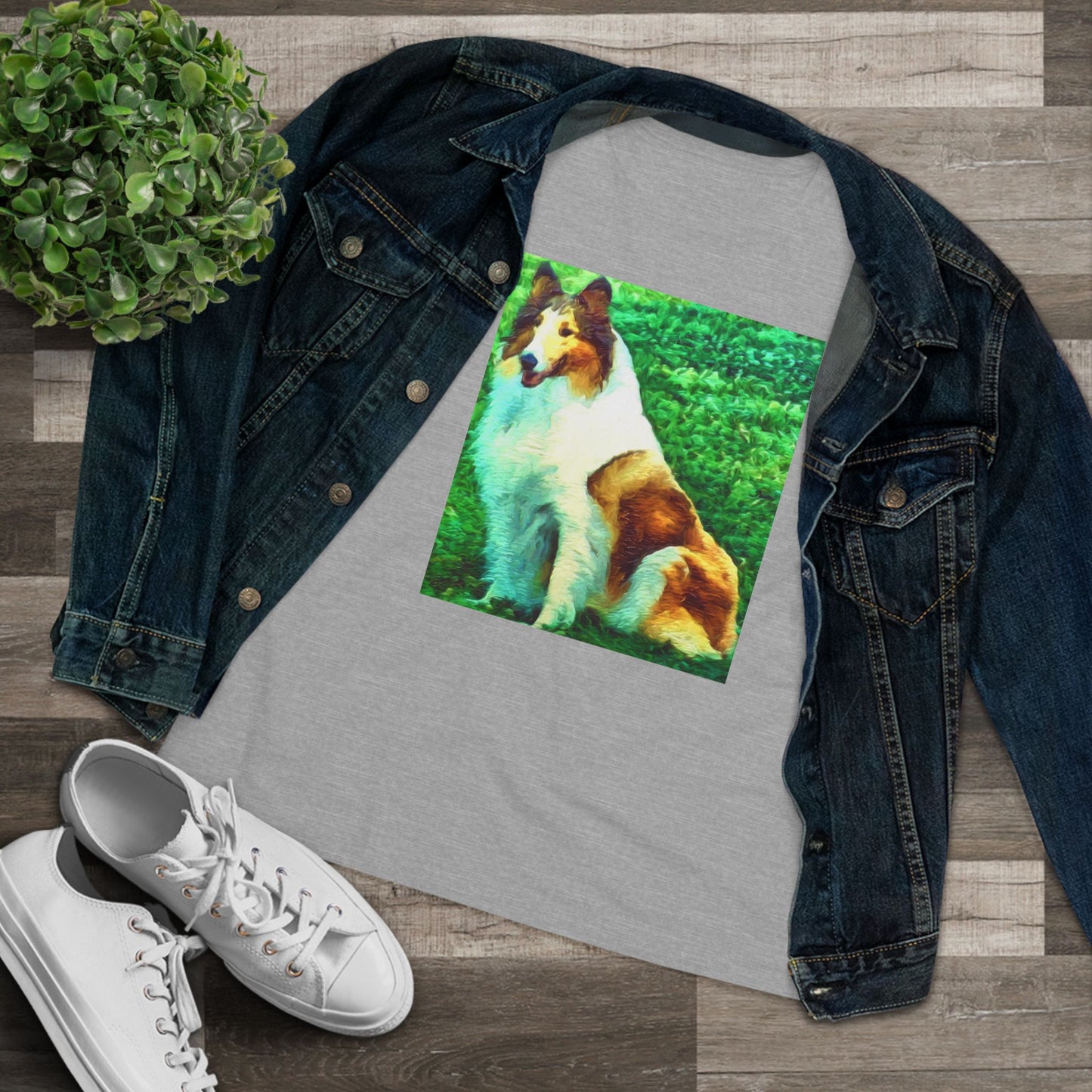Collie 'Ramsey' Women's Relaxed Fit Cotton Tee