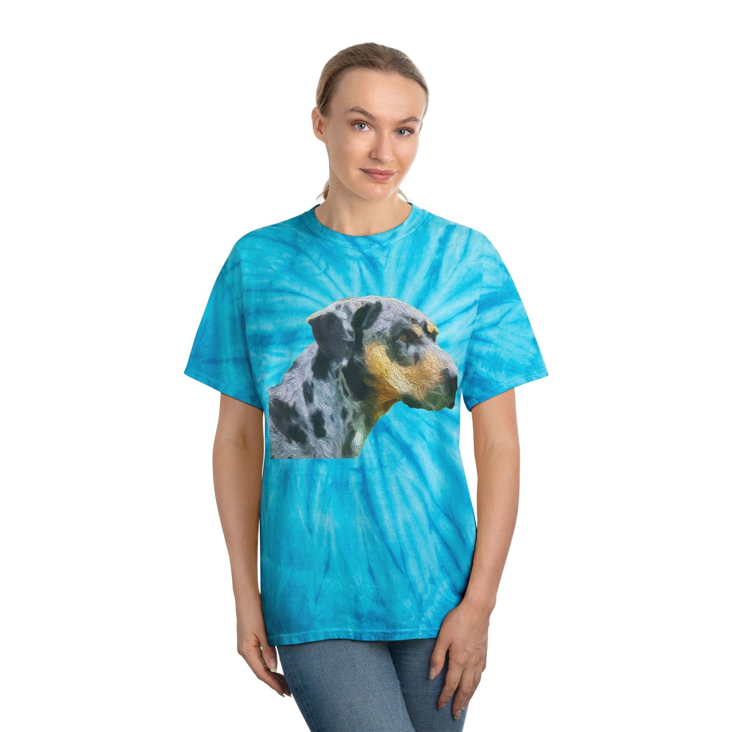 Catahoula 'Clancy' - Unisex Tie-Dye Tee, Cyclone