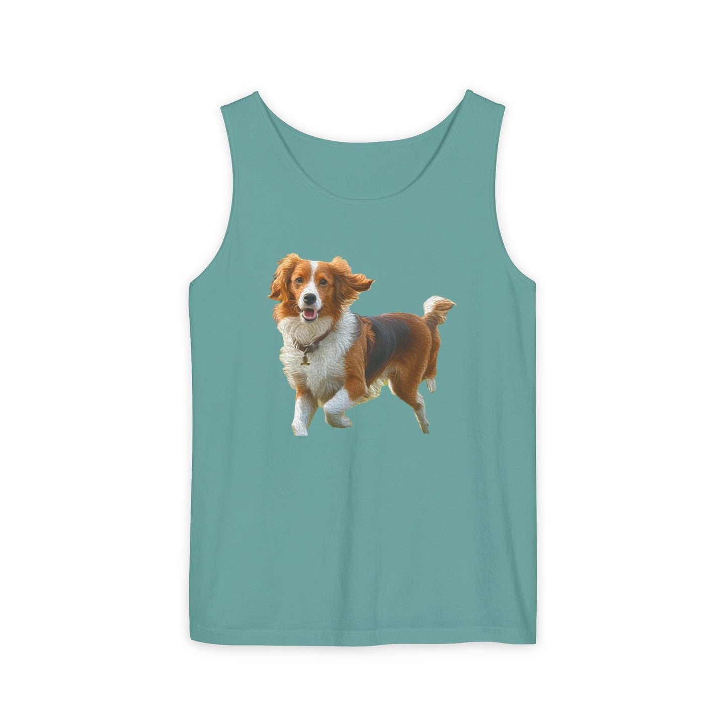 Nederlandse Kooikerhondje Unisex Garment-Dyed Tank Top