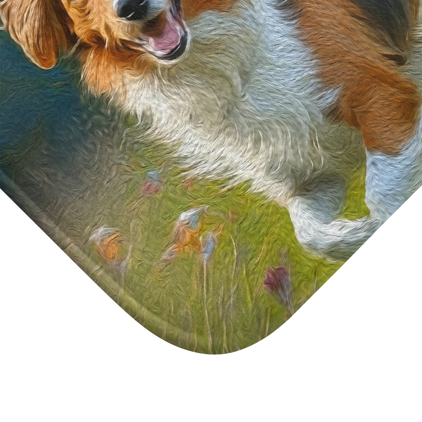 Nederlandse Kooikerhondje Bathroom Rug Mat