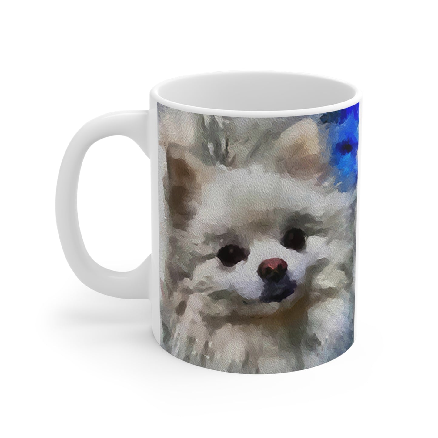 Pomeranian 'Snowball' Ceramic Mug 11oz