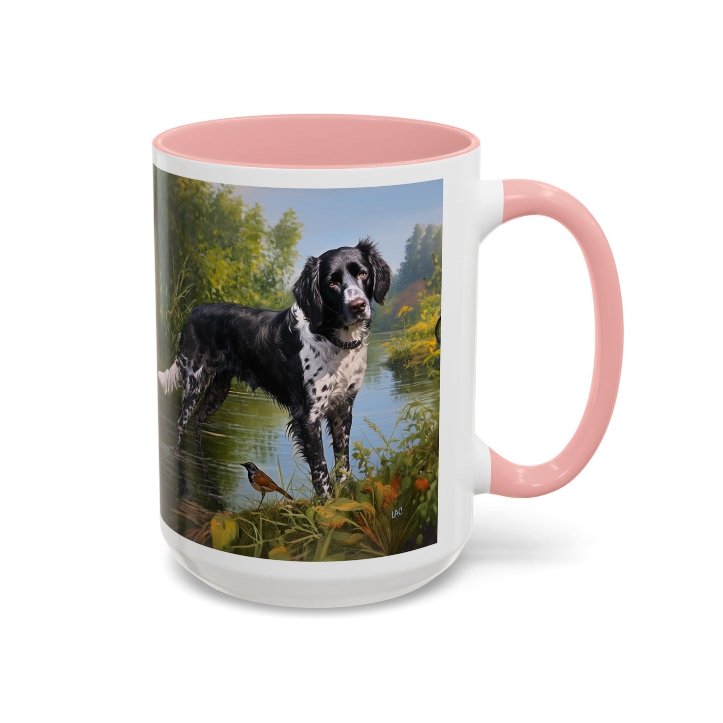 Large Munsterlander - Ceramic Accent Coffee Mug - 2 Sizes