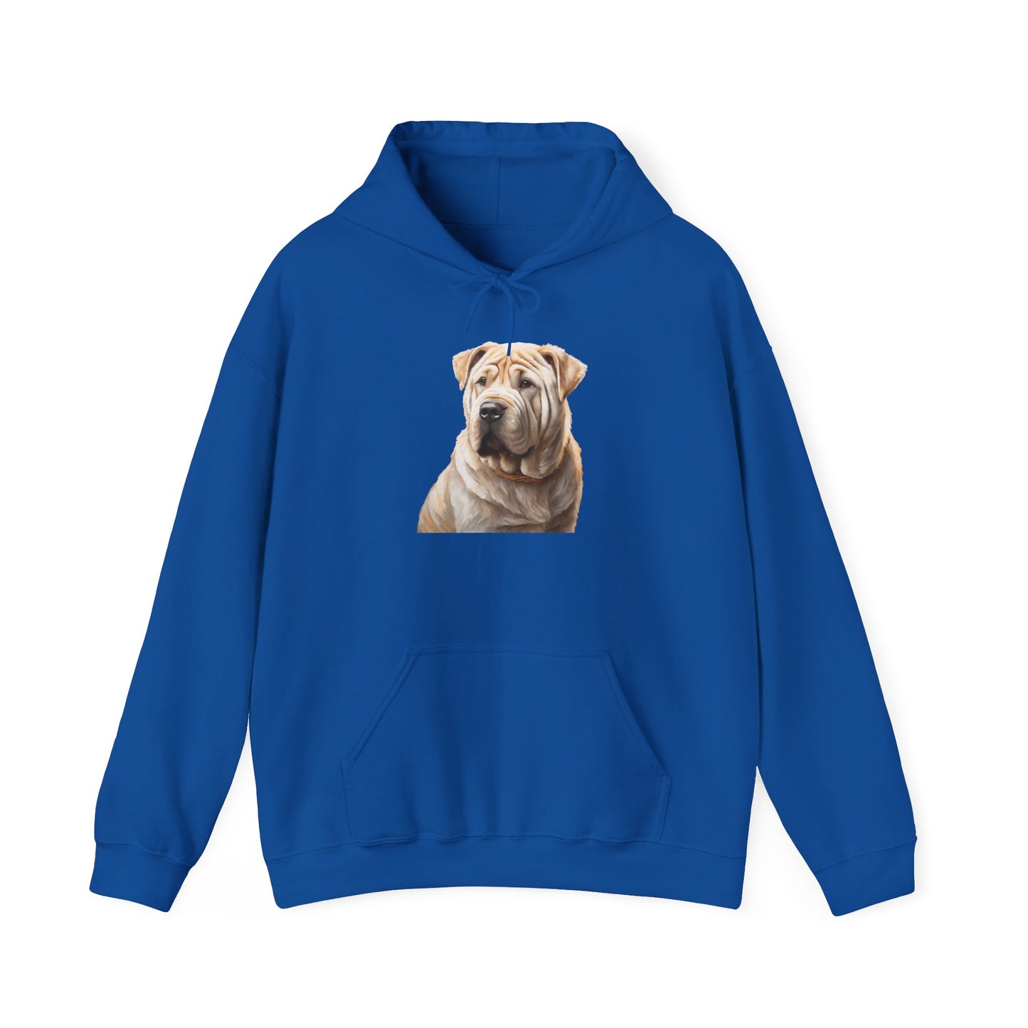 Luxurious Chinese Shar-Pei 50/50 Hooded Sweatshirt
