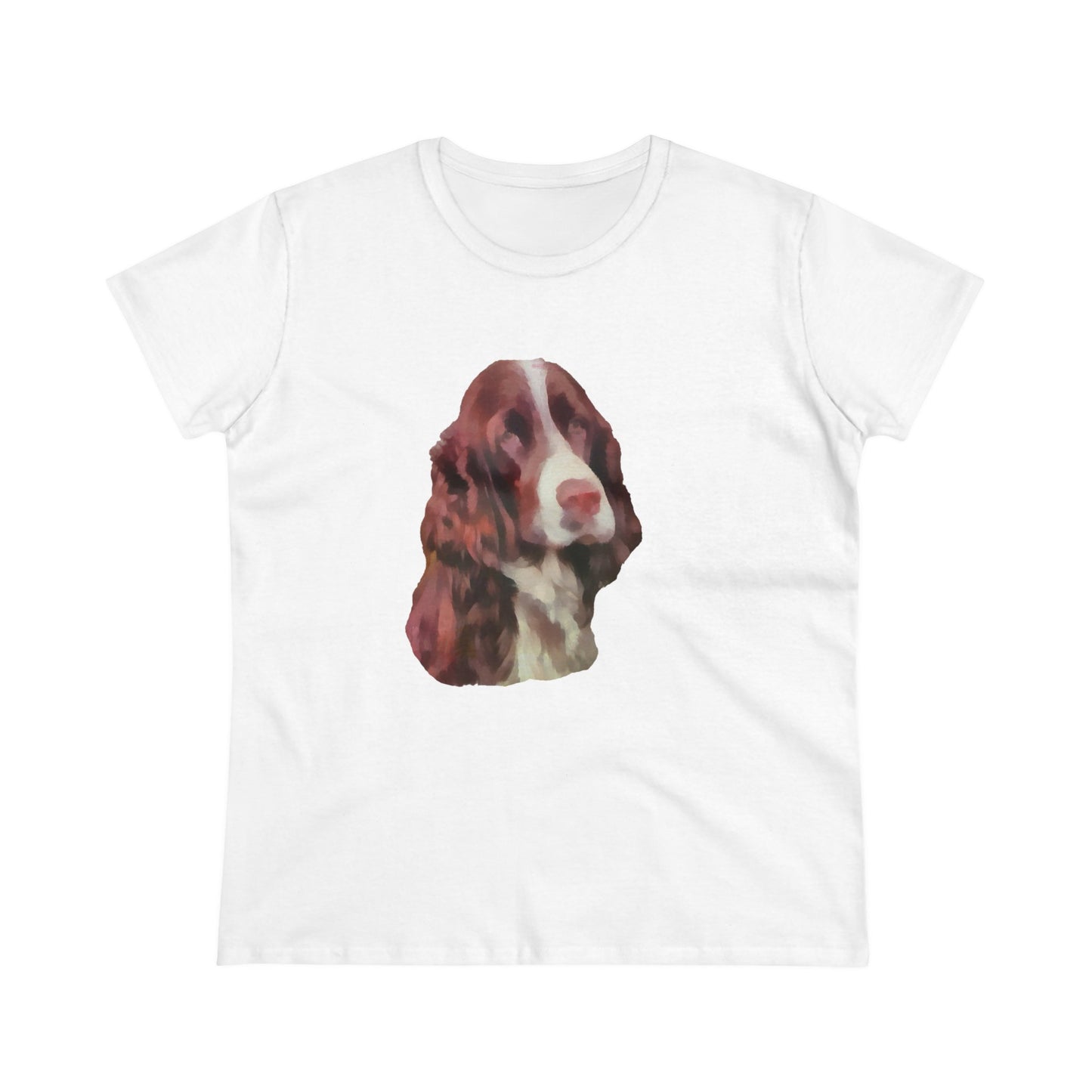 Elegant English Springer Spaniel Women's Midweight Cotton Tee