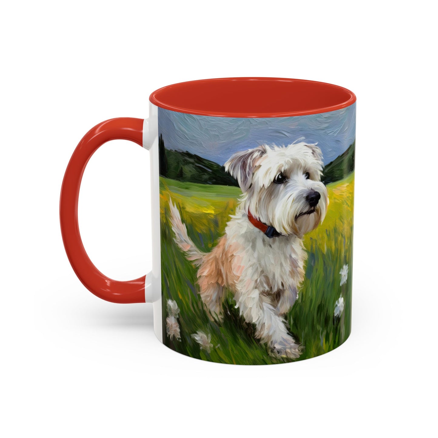Dandie Dinmont Terrier - Ceramic Accent Coffee Mug - 2 Sizes