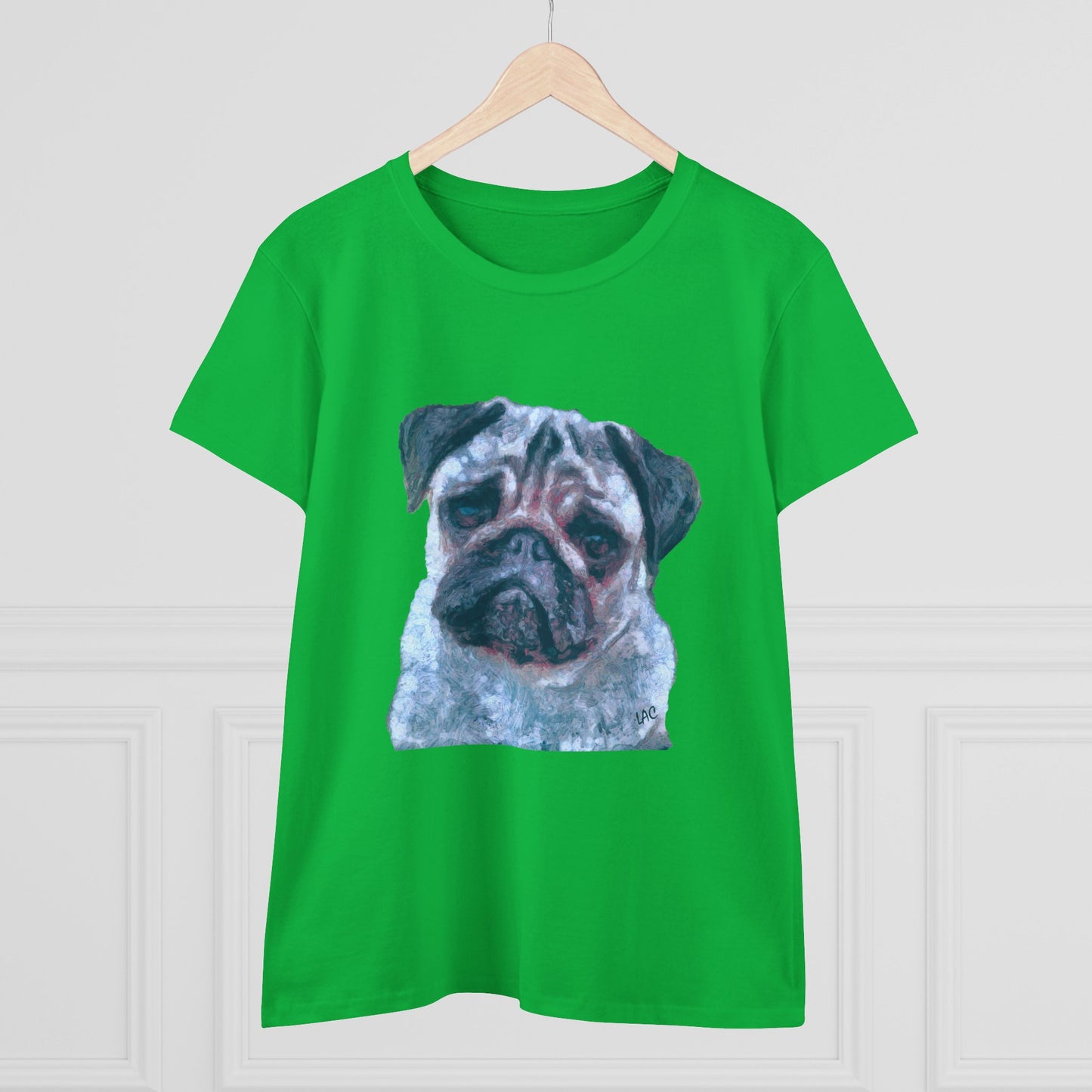 Pug 'Pompey' Women's Midweight Cotton Tee