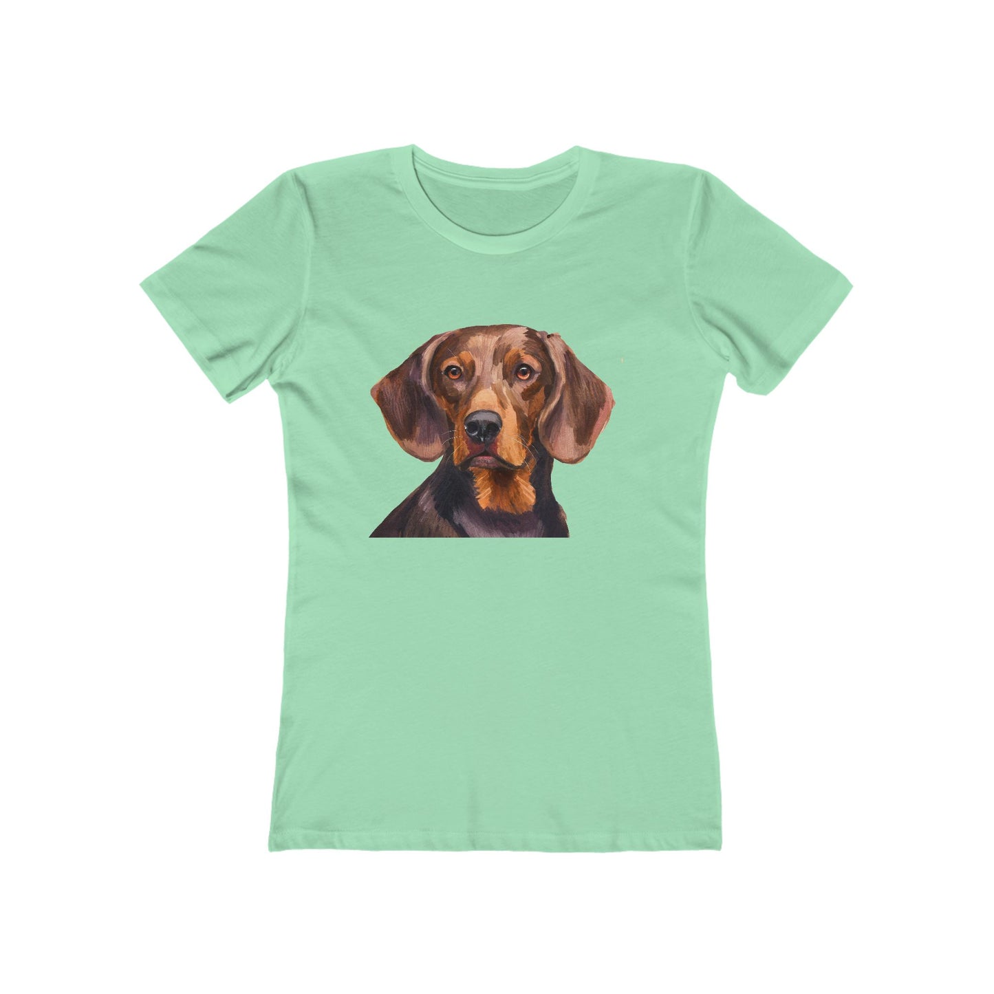 Hannoverscher Schweisshund Women's Slim Fit Ringspun Cotton Tee