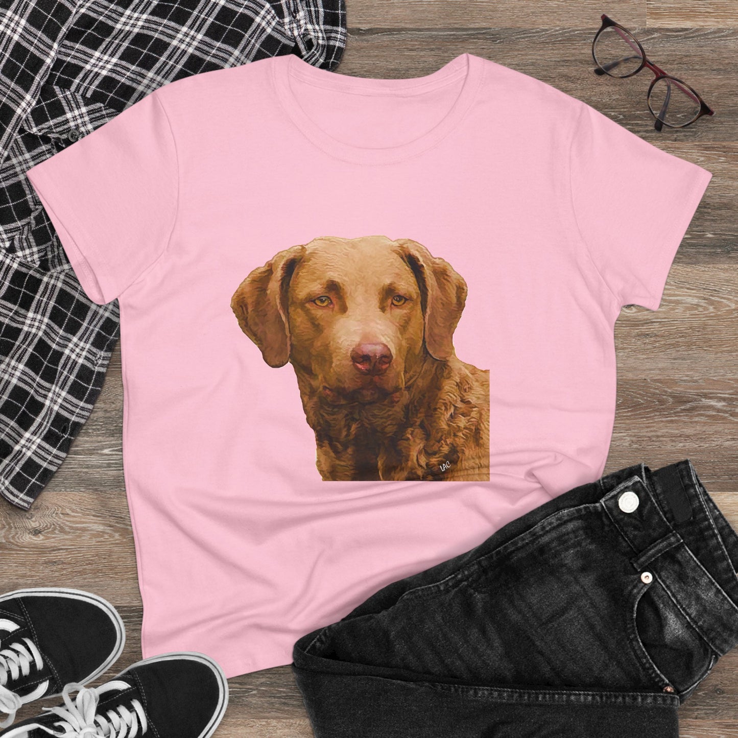 Chesapeake Bay Retriever Women's Midweight Cotton Tee