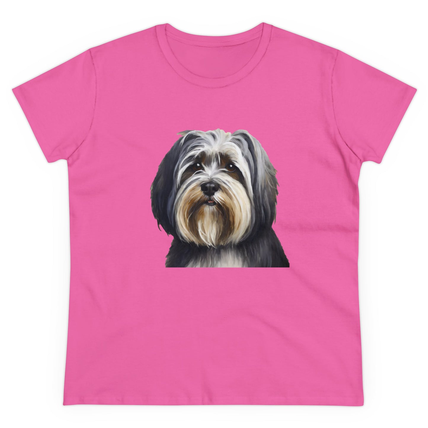 TIbetan Terrier Women's Midweight Cotton Tee