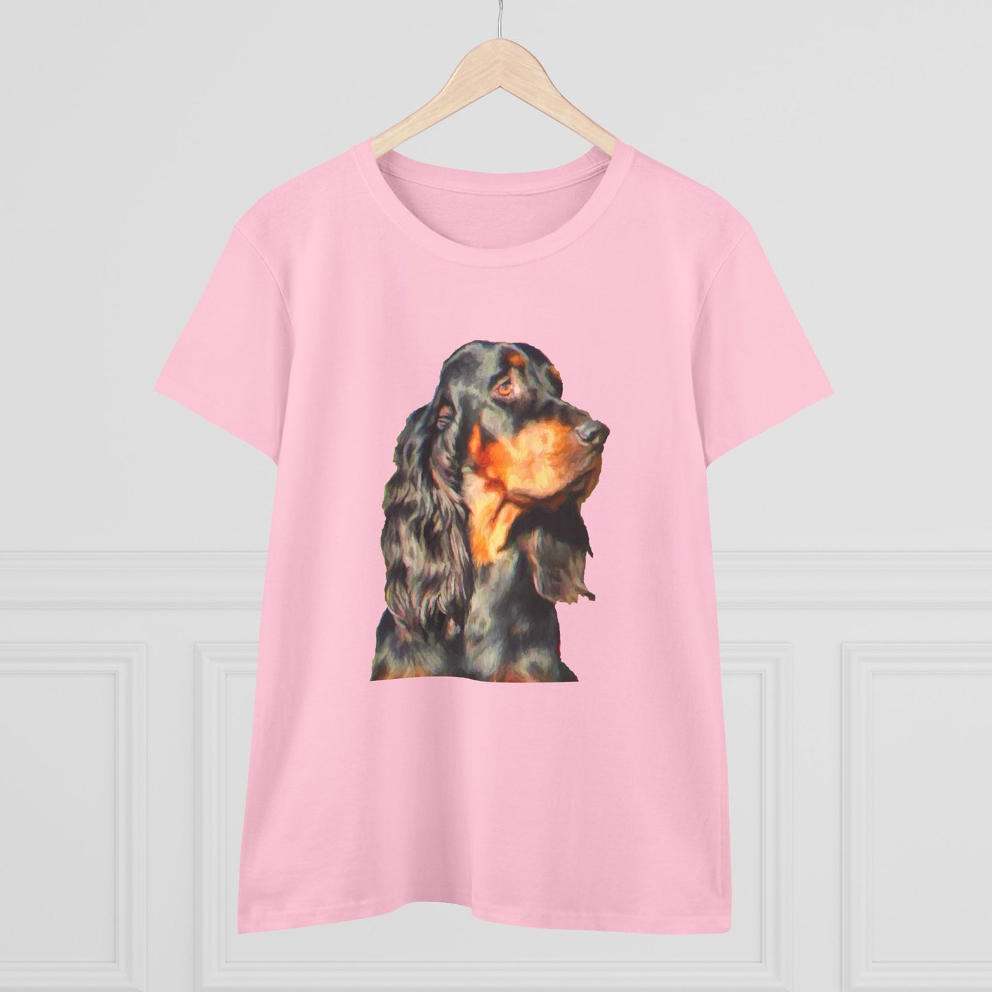 Gordon Setter 'Angus' Women's Midweight Cotton Tee