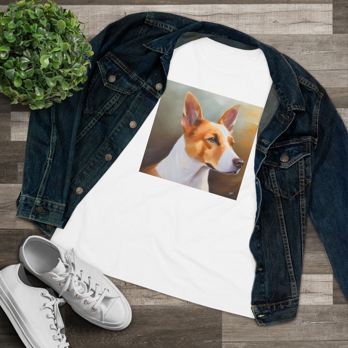 Canaan Dog of Israel Women's Relaxed Cotton Tee