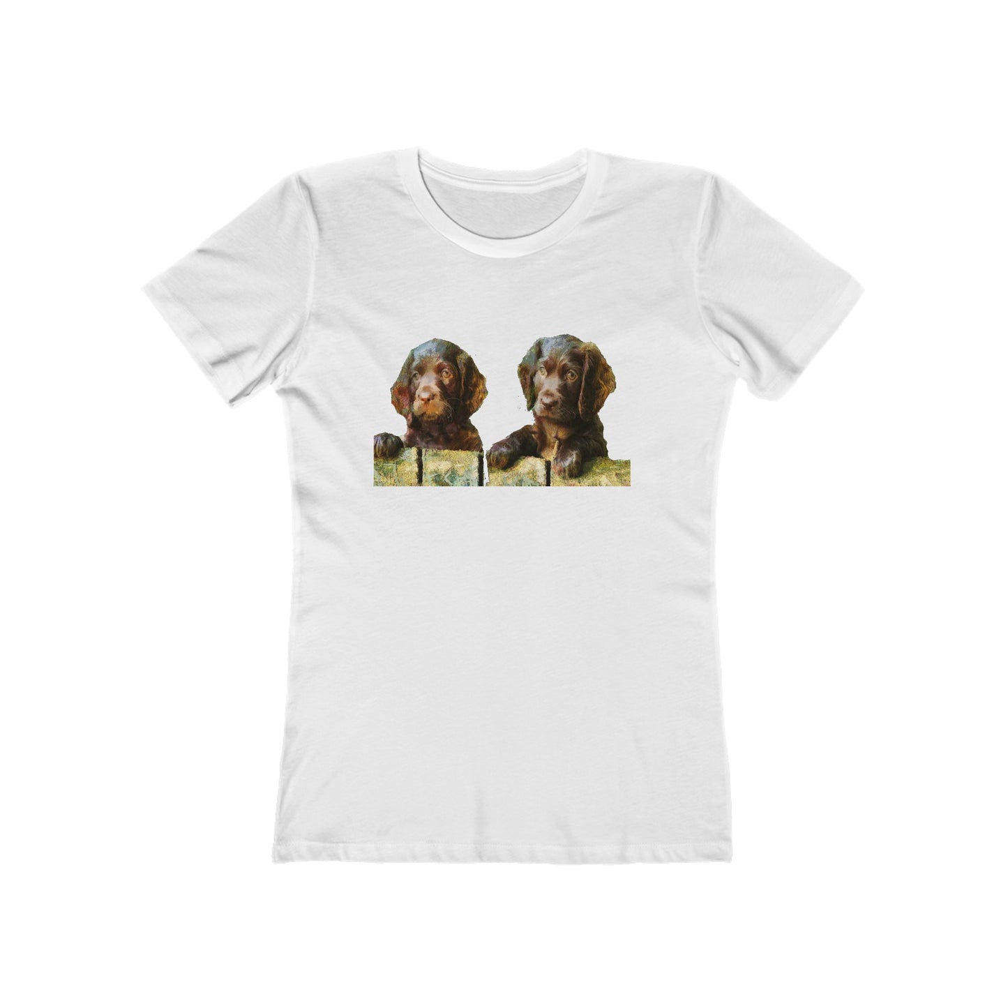 Boykin Spaniels - Women's Slim Fitted Ringspun Cotton T-Shirt
