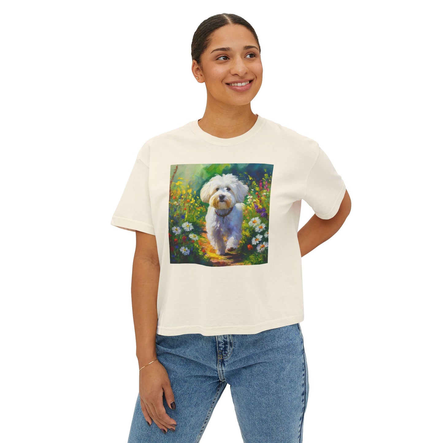 Bolognese Women's Oversized Boxy Tee