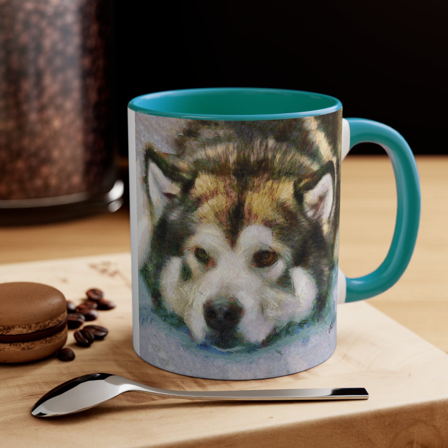 Alaskan Malamute Accent Coffee Mug, 11oz