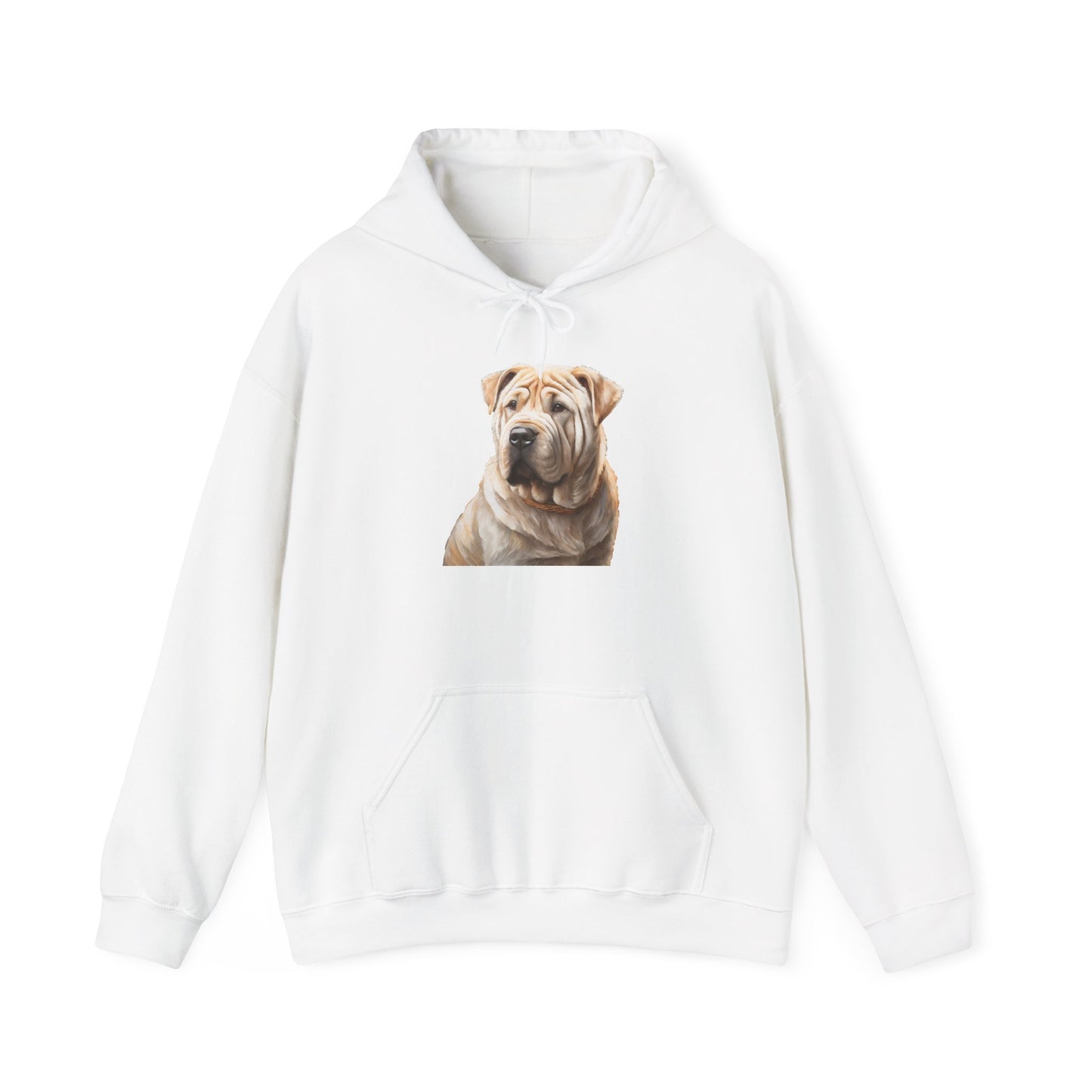 Luxurious Chinese Shar-Pei 50/50 Hooded Sweatshirt