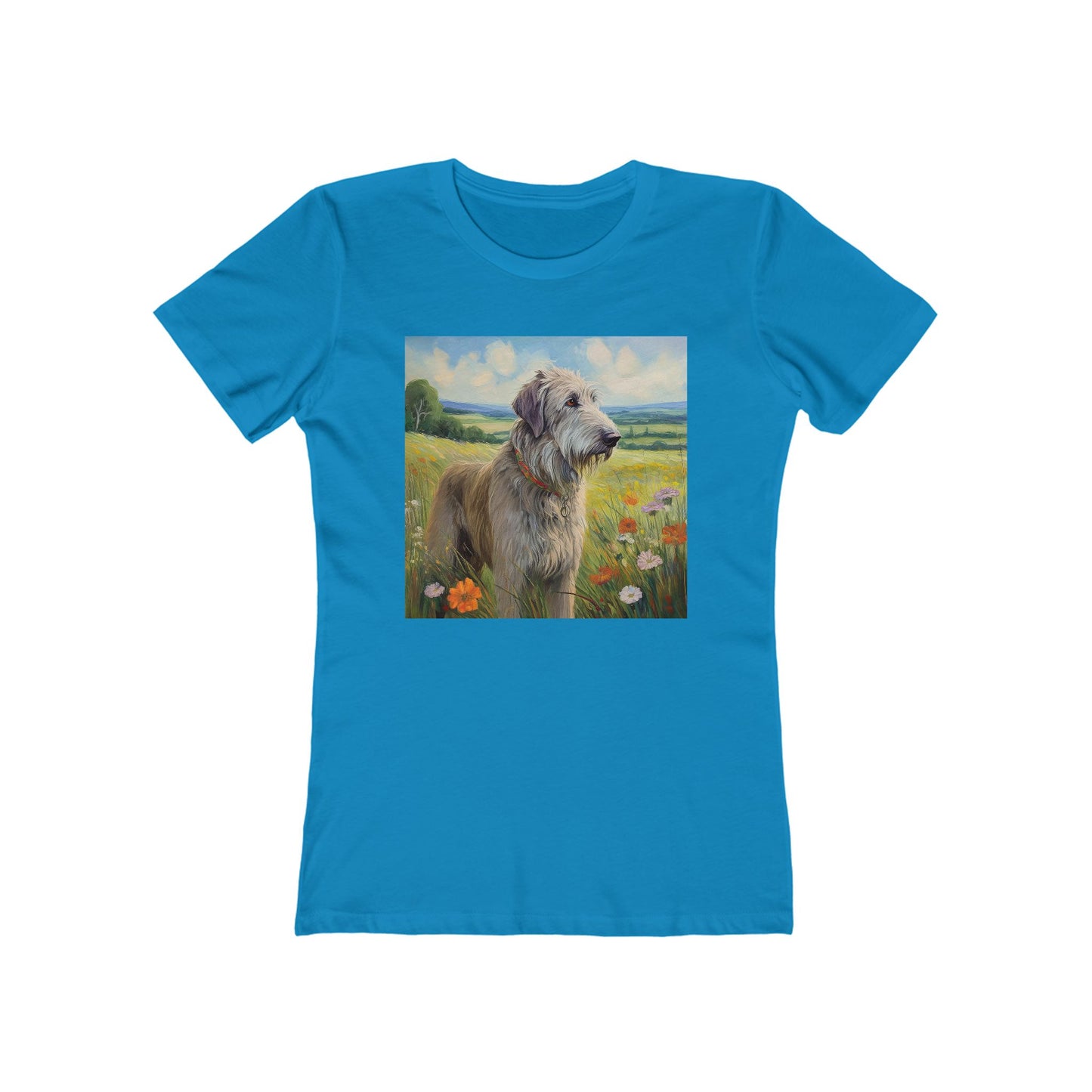 Irish Wolfhound Women's Slim Fitted Ringspun Cotton Tee