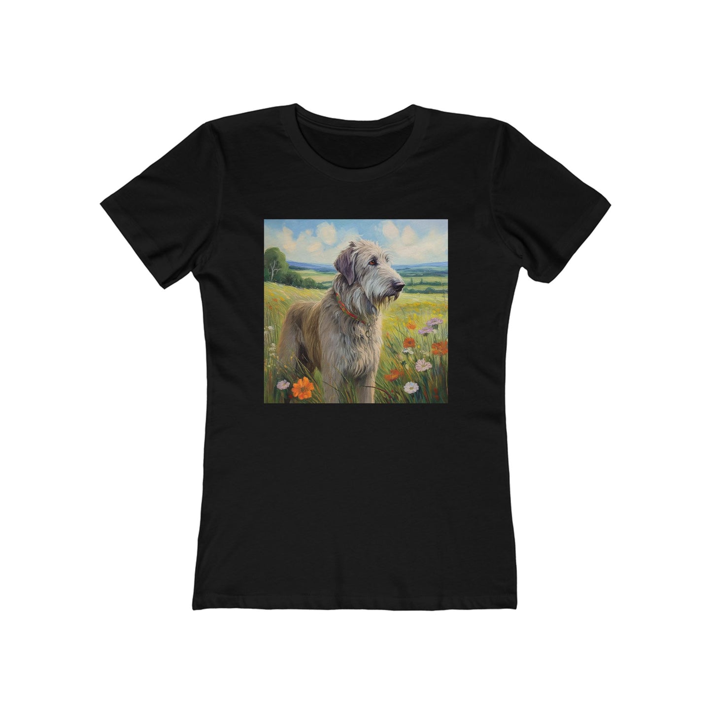 Irish Wolfhound Women's Slim Fitted Ringspun Cotton Tee