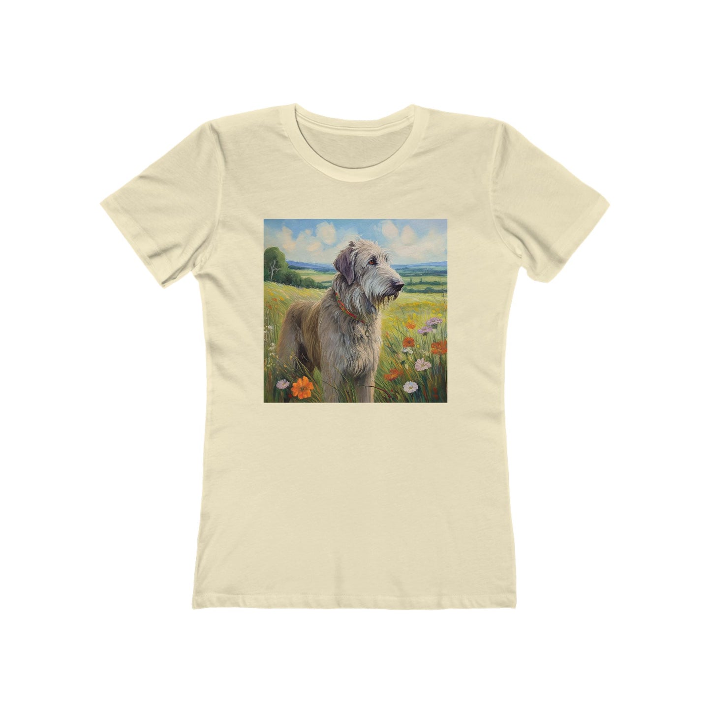 Irish Wolfhound Women's Slim Fitted Ringspun Cotton Tee