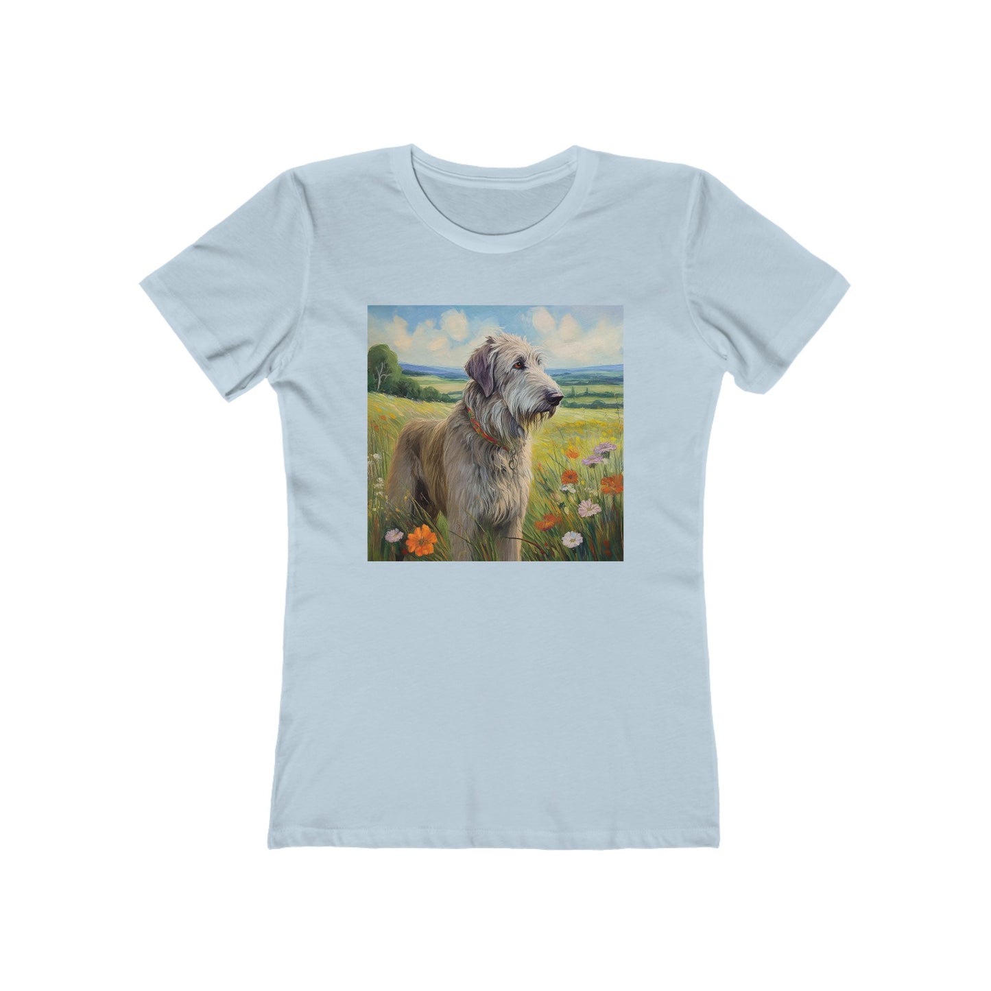 Irish Wolfhound Women's Slim Fitted Ringspun Cotton Tee