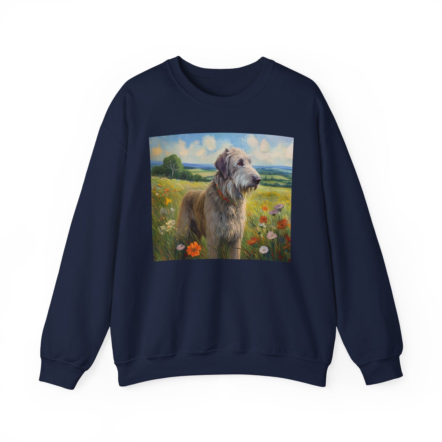 Irish Wolfhound Unisex 50/50 Crewneck Sweatshirt