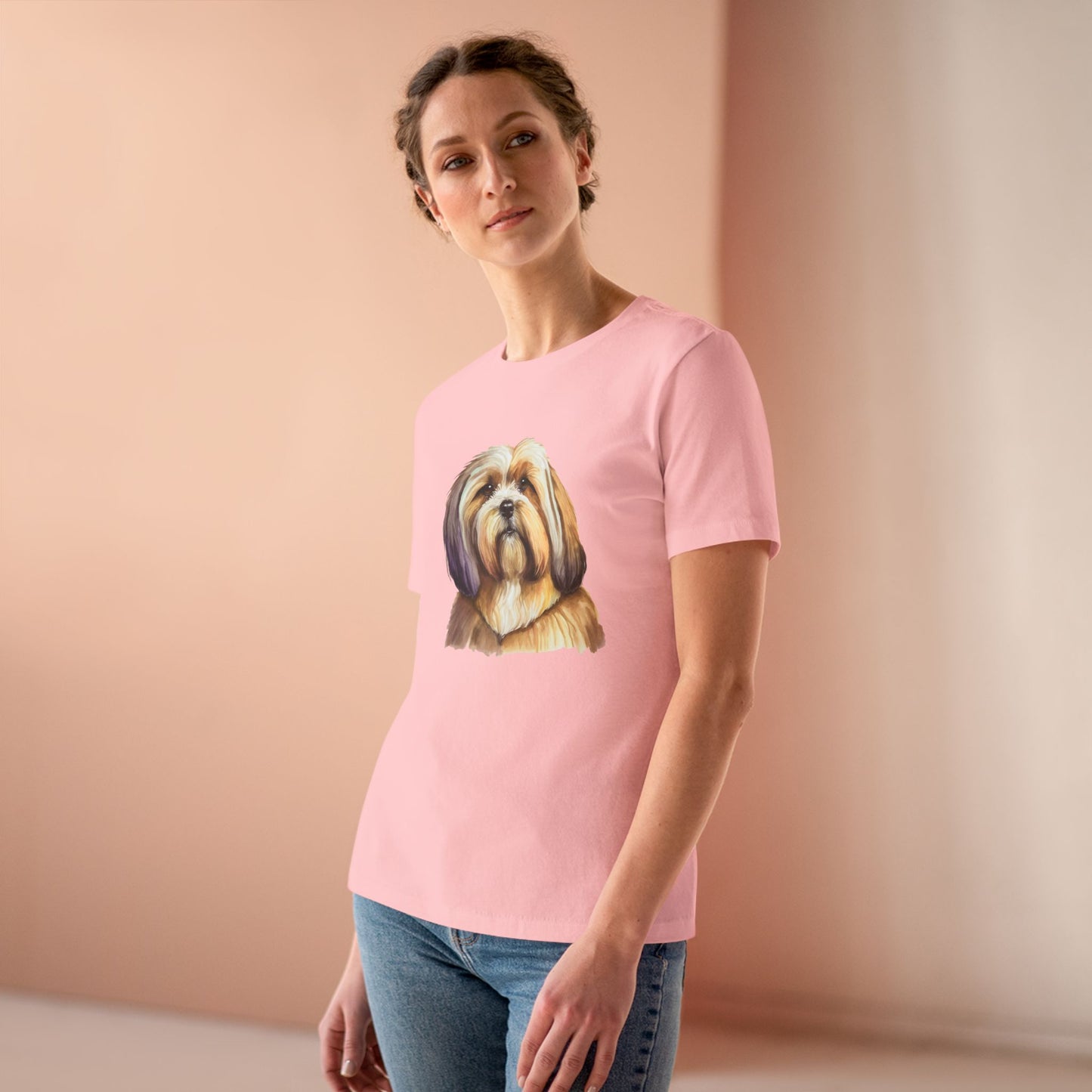 Lhasa Apso Women's Relaxed Fit Cotton Tee