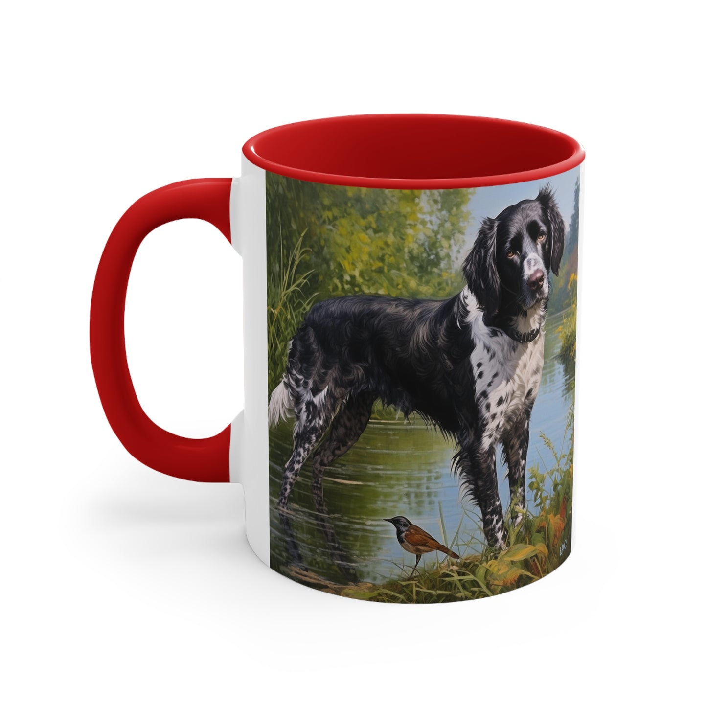 Large Munsterlander 11oz Ceramic Accent Mug