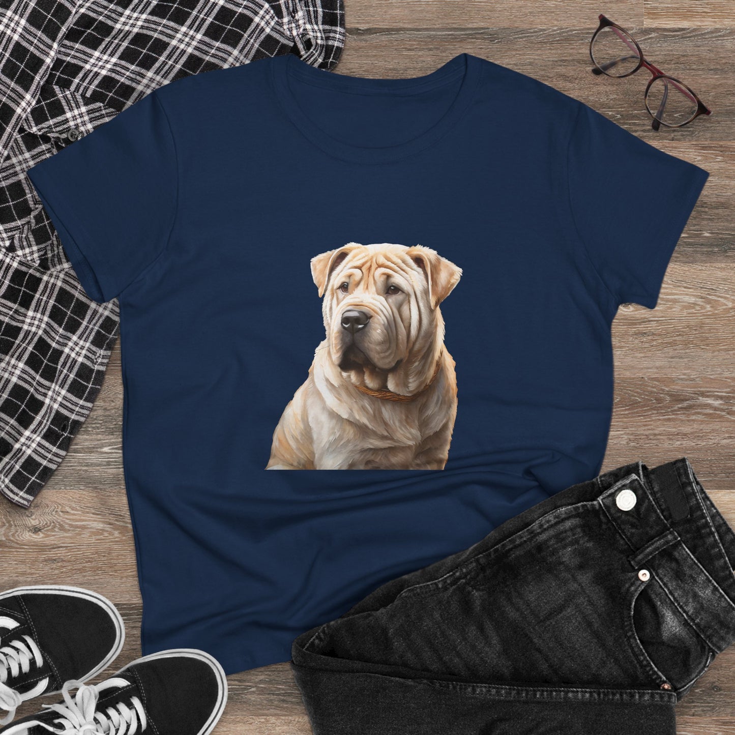 Chinese Shar-Pei Women's Midweight Cotton Tee