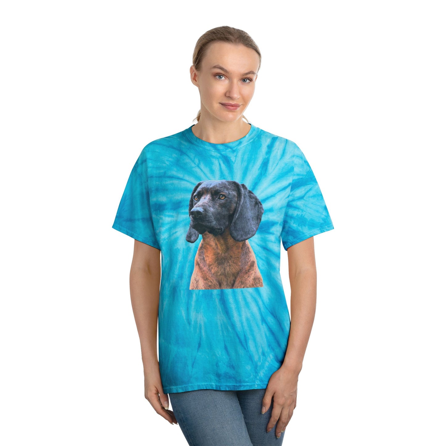 Bavarian Mountain Scent Hound Unisex Cotton Tie-Dye Tee, Cyclone