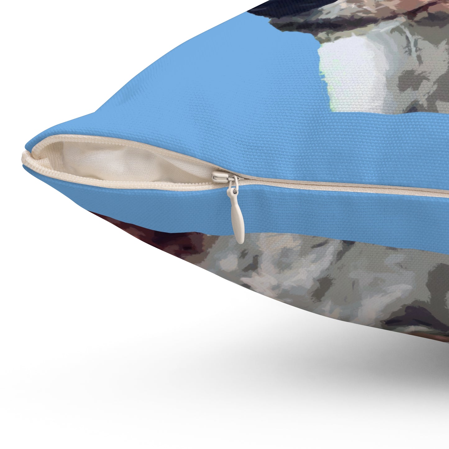 Basenji Spun Polyester Throw Pillow: Yodel of Comfort