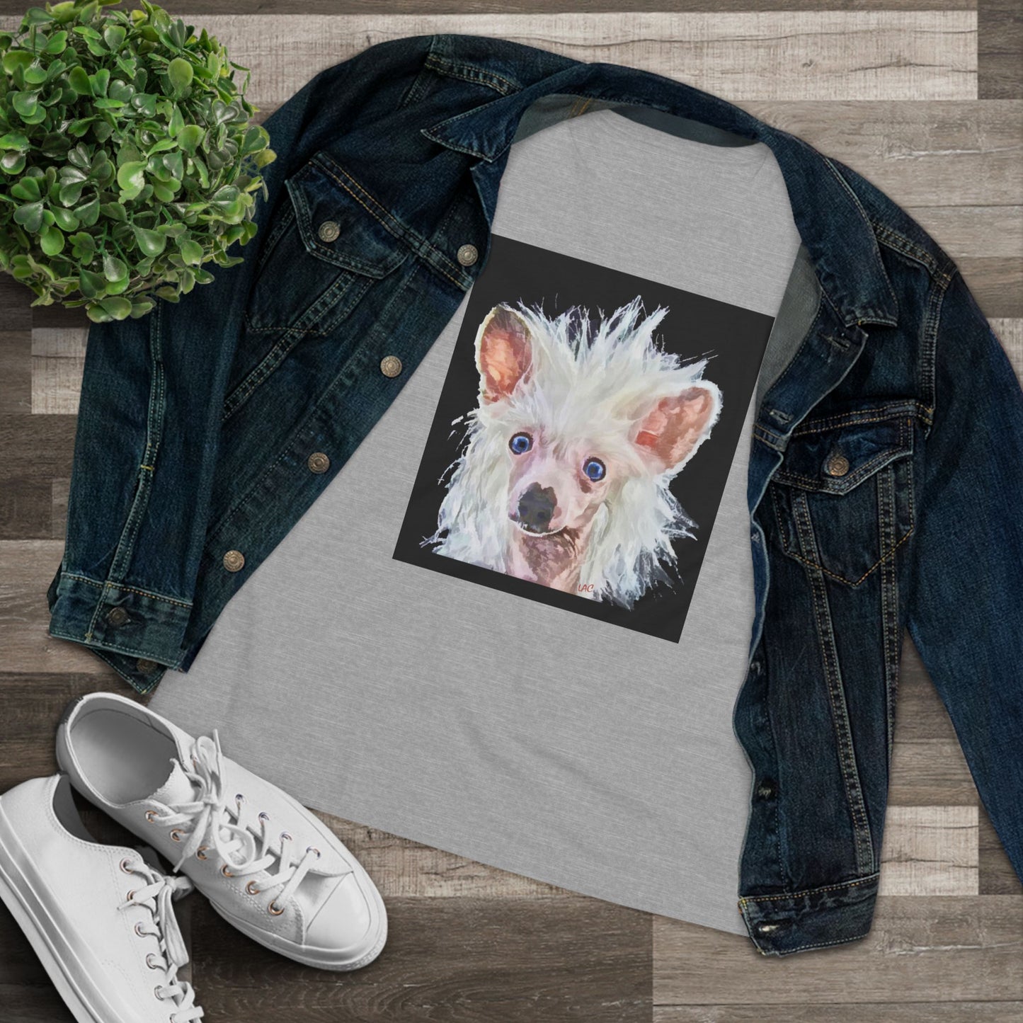 Chinese Crested Women's Relaxed Fit Cotton Tee