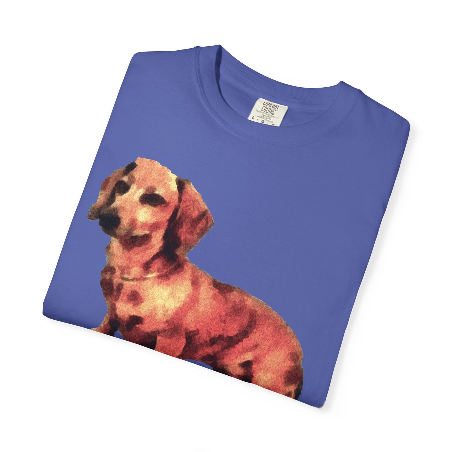 Dachshund 'Simone' Unisex Relaxed Fitted Garment-Dyed T-shirt