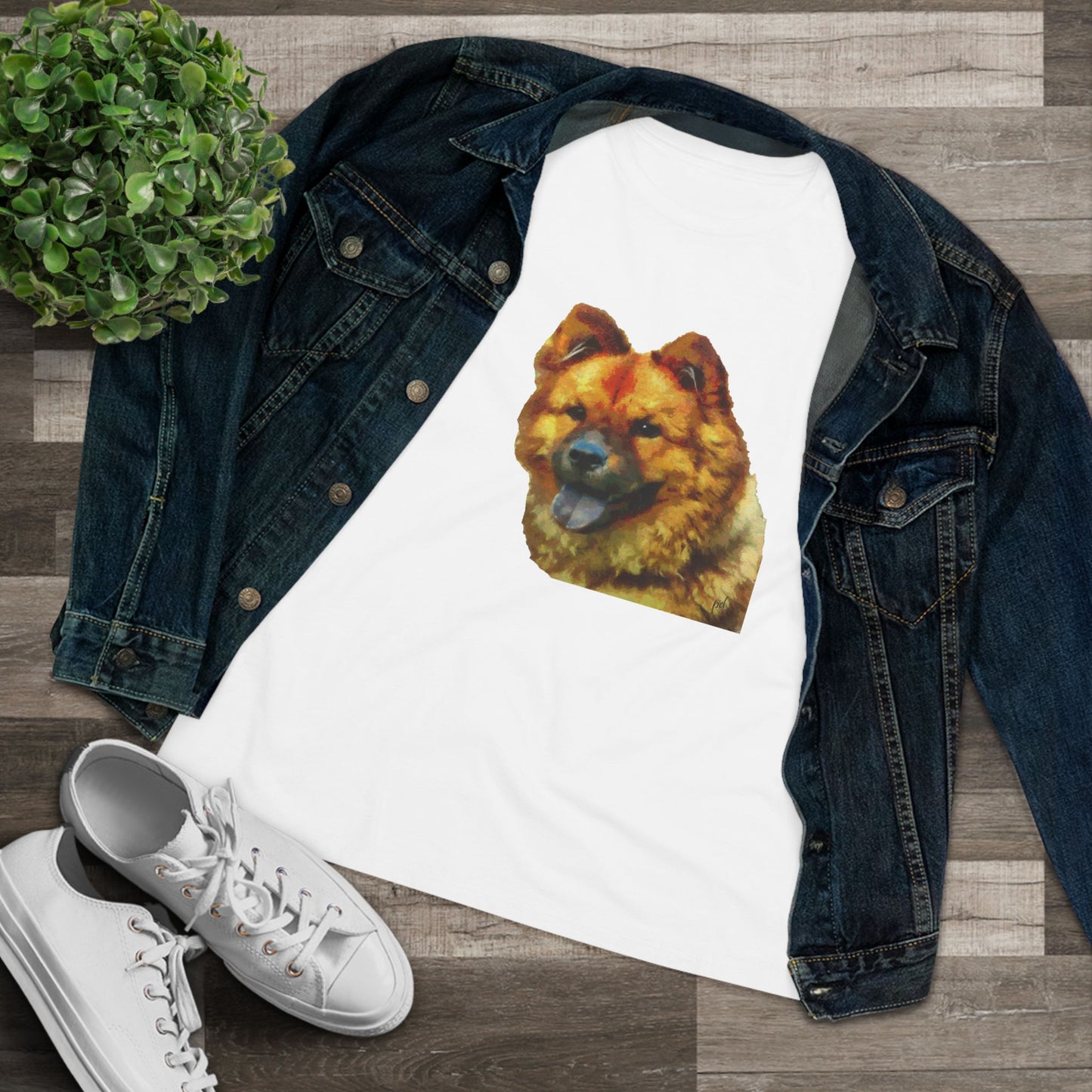 Chow Women's Relaxed Fit Cotton Tee