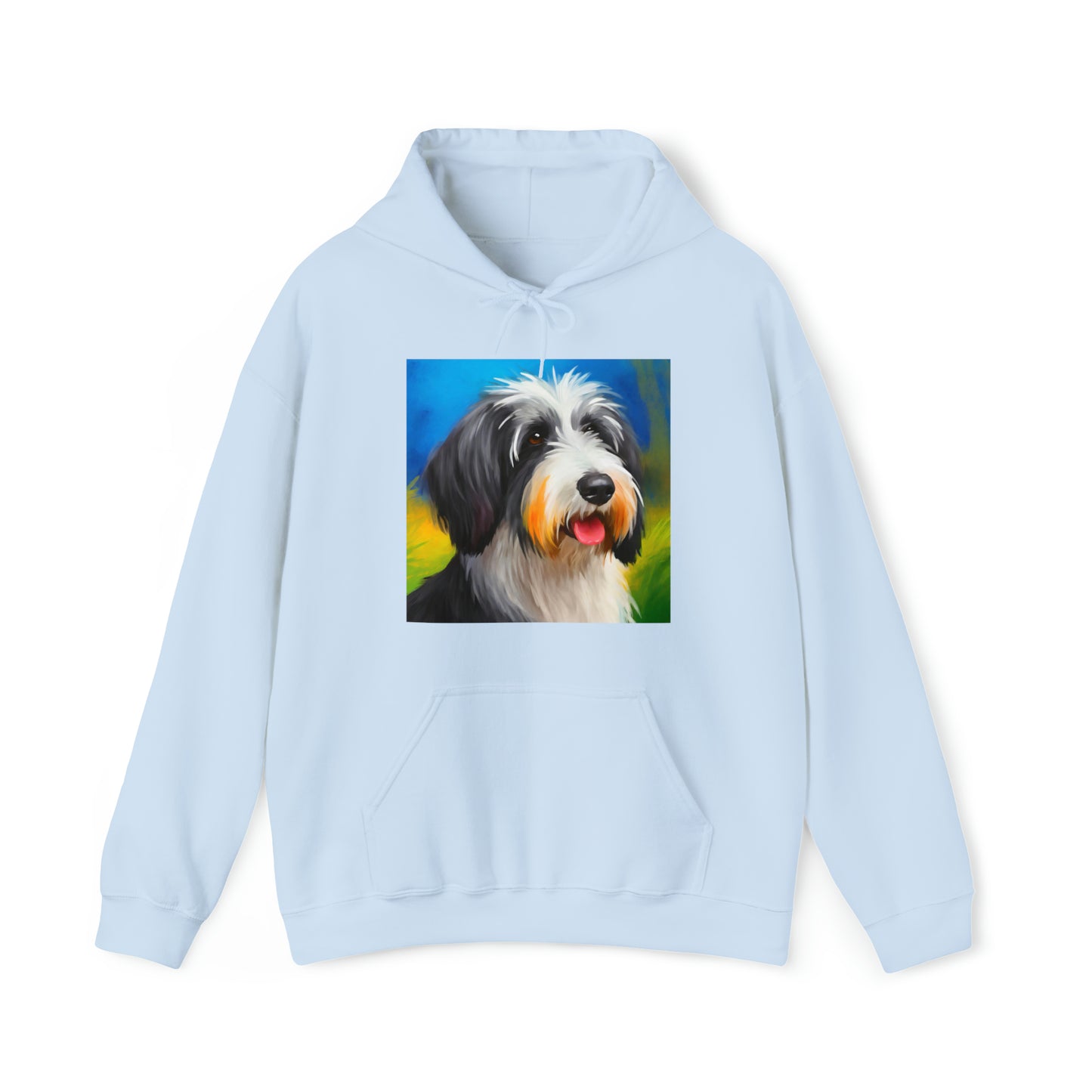 Polish Lowland Sheepdog Unisex 50/50 Hooded Sweatshirt