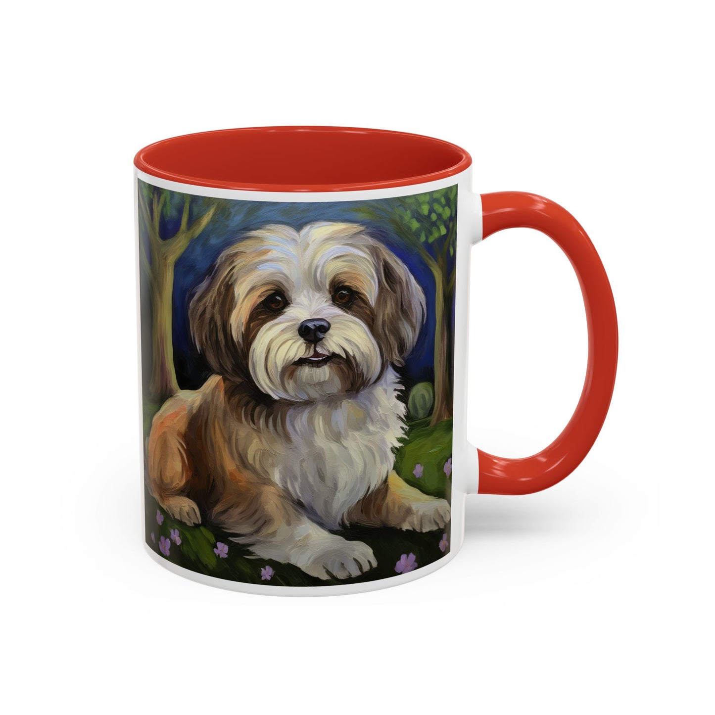 Lhasa Apso Accent Ceramic Coffee Mug - 2 Sizes
