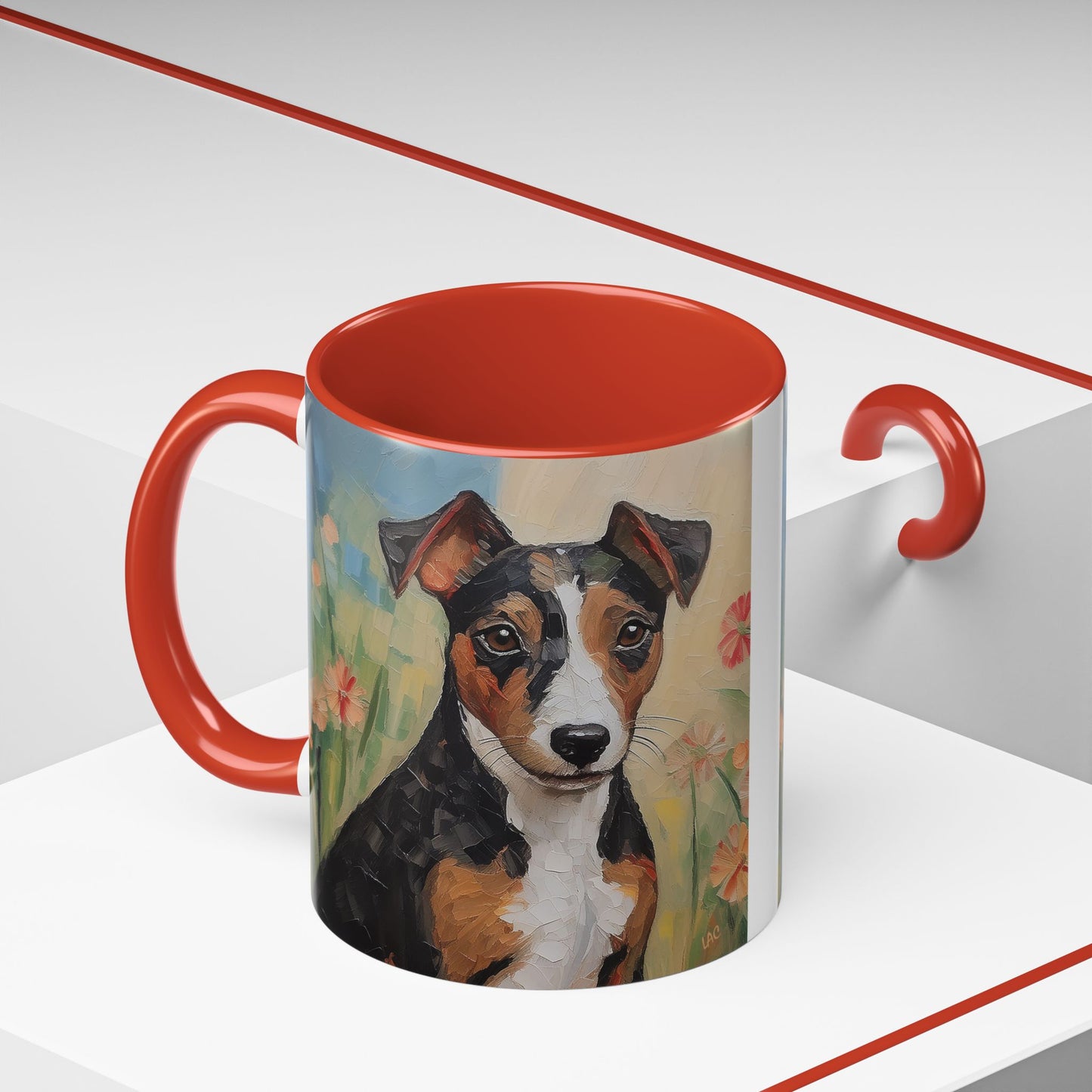 Teddy Roosevelt Terrier - Ceramic Accent Coffee Mug - 2 Sizes