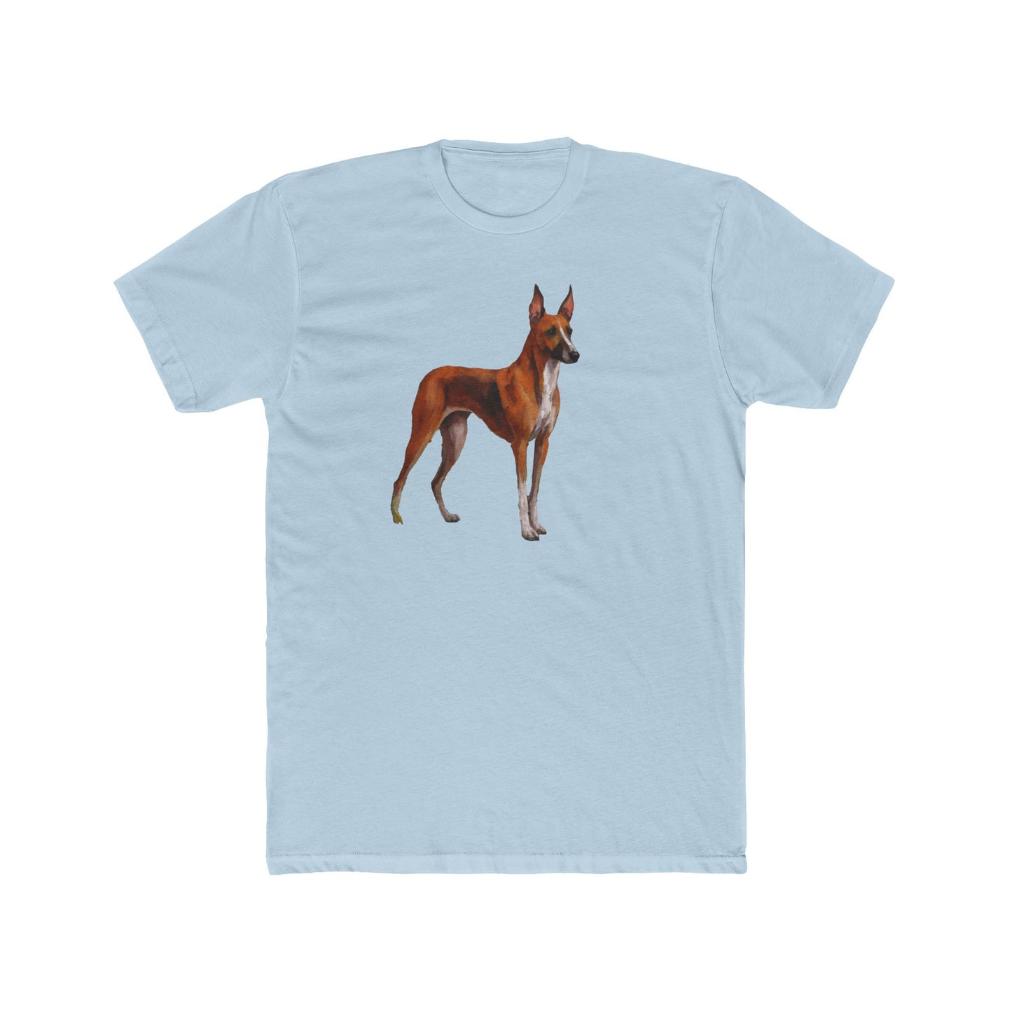 Azawakh Men's Fitted Cotton Crew Tee: A Touch of Elegance