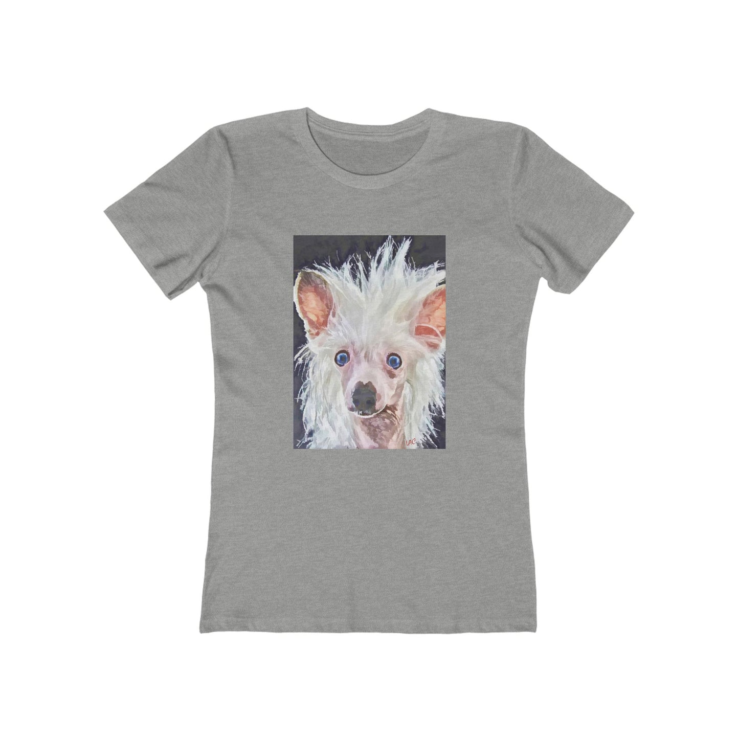 Chinese Crested - Women's Slim Fit Ringspun Cotton T-Shirt
