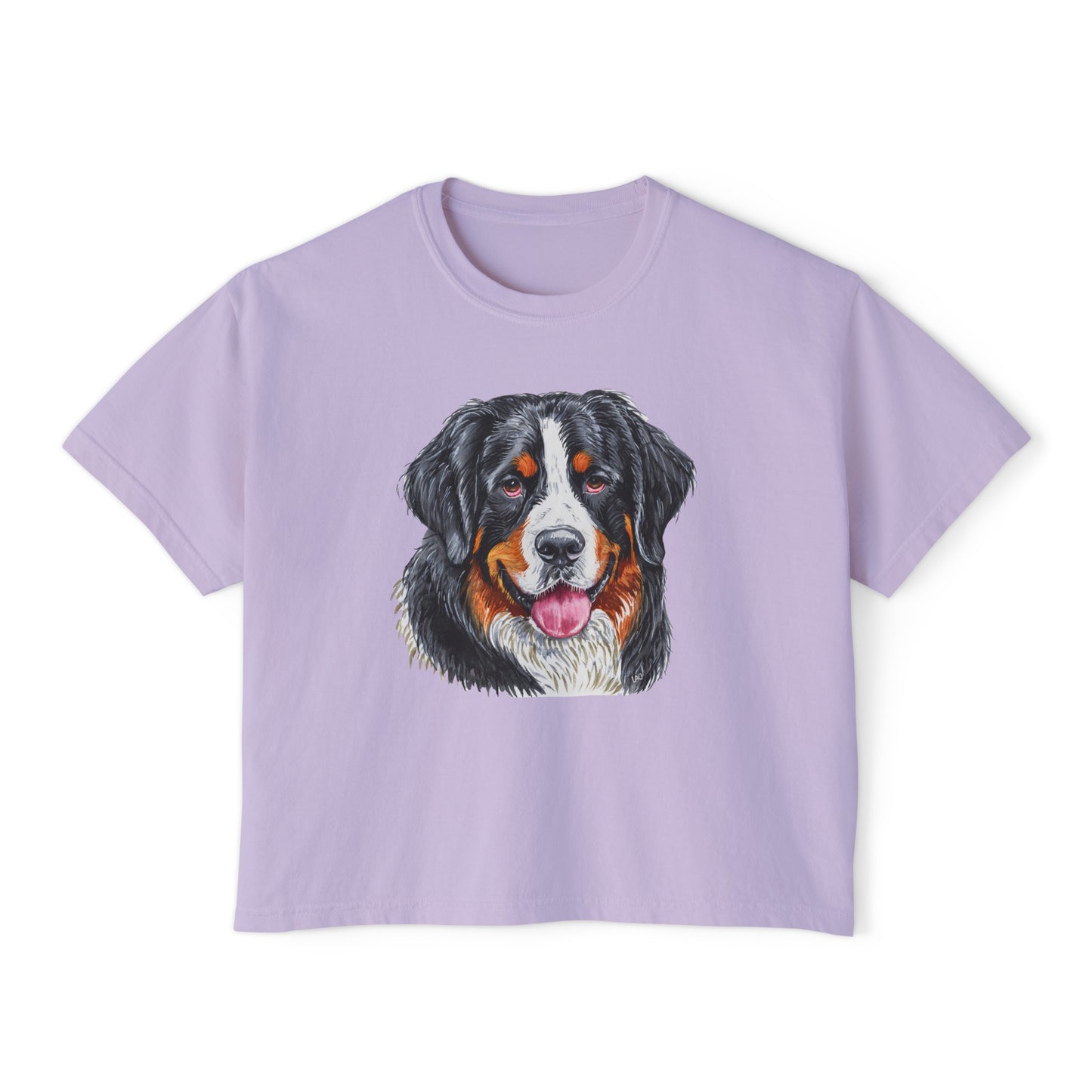 Bernese Mountain Dog Women's Oversized Boxy Tee