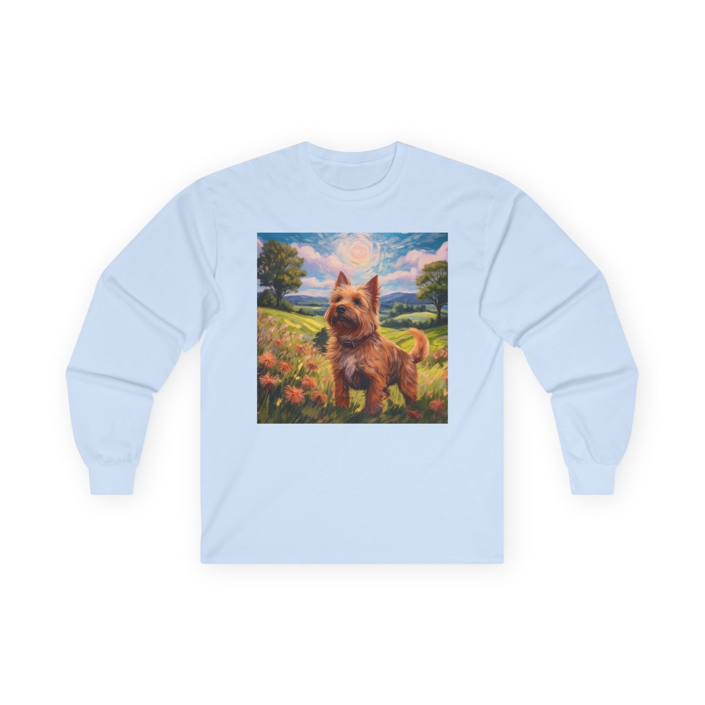 Norwich Terrier Unisex Cotton Long Sleeve Tee