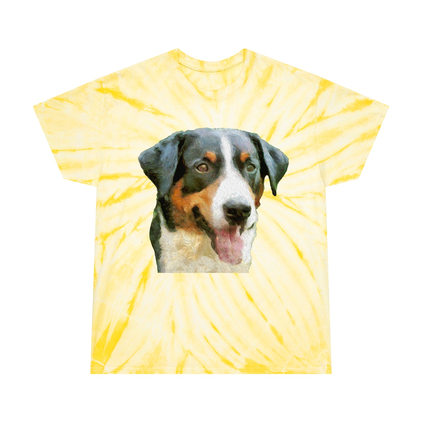 Appenzeller Sennenhund Tie-Dye Tee – Cyclone Elegance