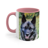 Norwegian Elkhound Accent Coffee Mug, 11oz