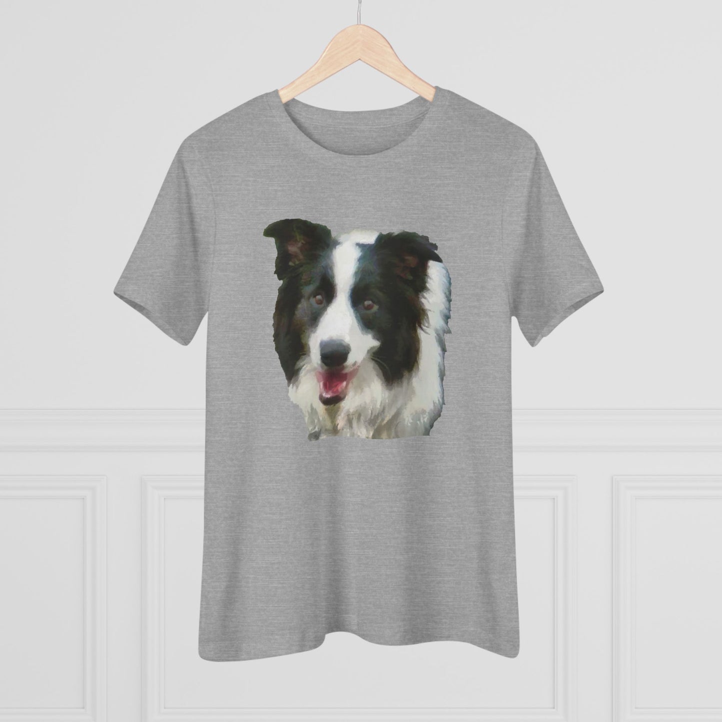 Border Collie 'Archie' Women's Relaxed Fit Cotton Tee