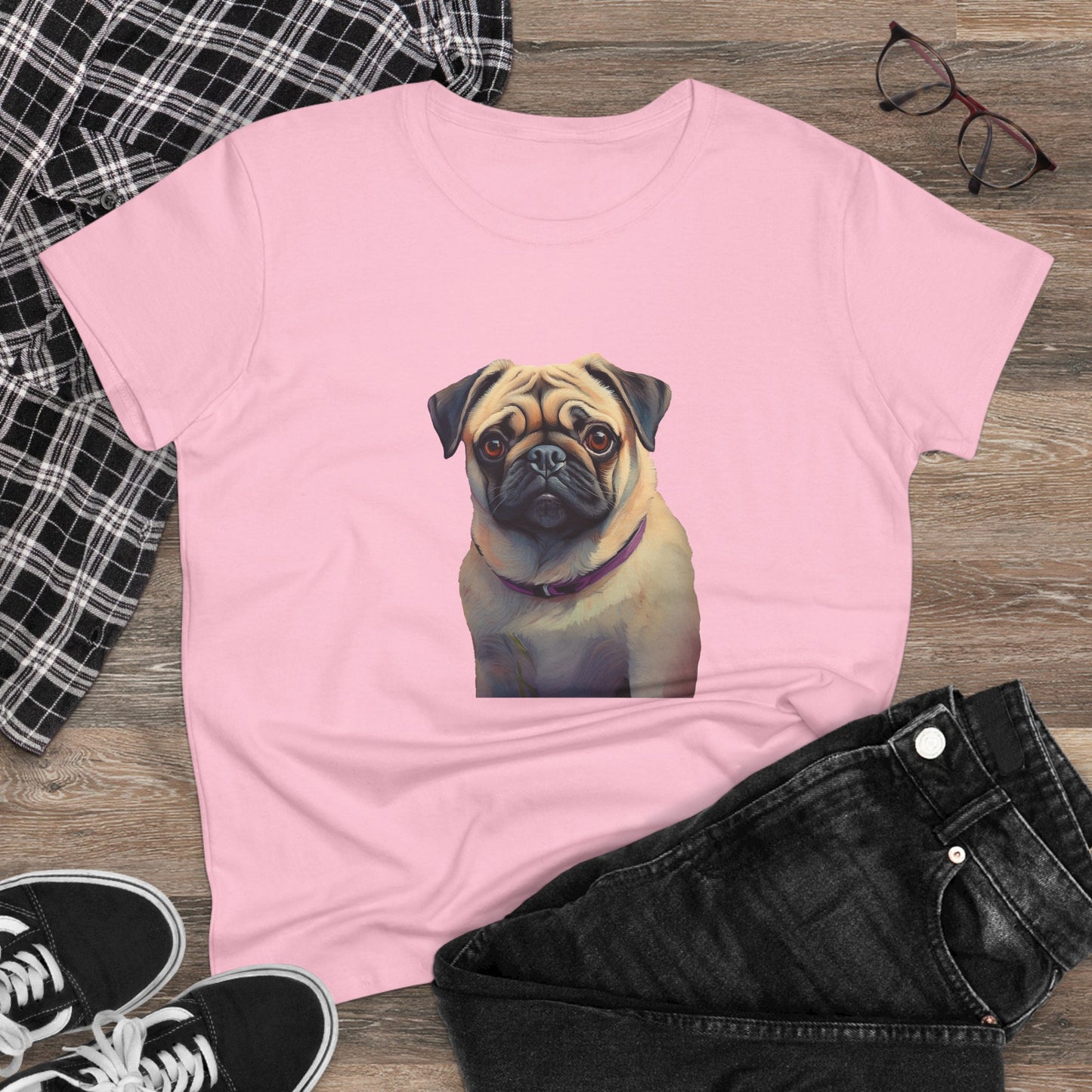 Pug Women's Midweight Cotton Tee